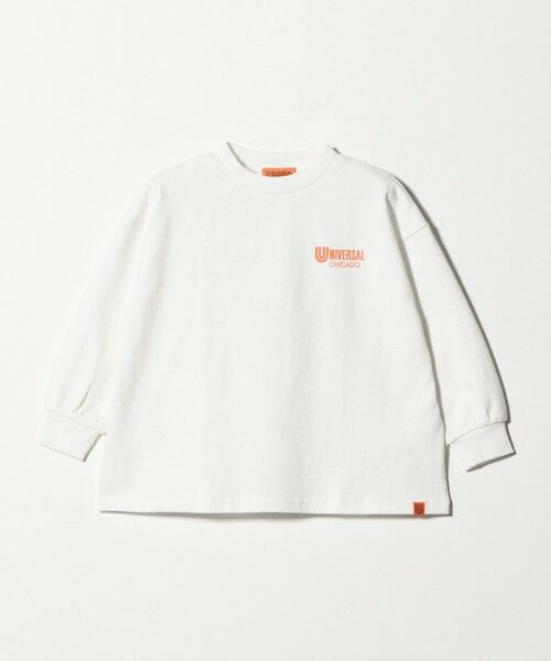 green label relaxing/グリーンレーベル リラクシング <UNIVERSAL OVERALL>フォトプリント プルオーバー / キッズ 100cm-130cm WHITE 100cm-110cm(XS) green label relaxing/グリーンレーベル リラクシング <UNIVERSAL OVERALL>フォトプリント プルオーバー / キッズ 100cm-130cm WHITE 100cm-110cm(XS)