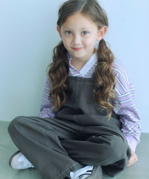 green label relaxing / グリーンレーベル リラクシング カットソー | ラガーシャツ（ボーダー） / キッズ  120cm-160cm | 詳細1