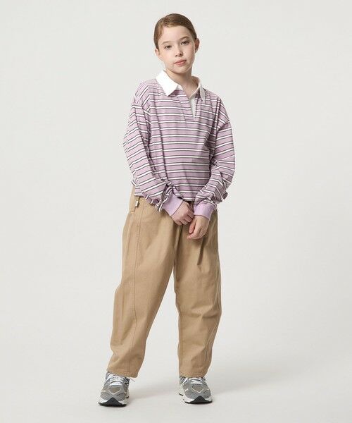 green label relaxing / グリーンレーベル リラクシング カットソー | ラガーシャツ（ボーダー） / キッズ  120cm-160cm | 詳細5