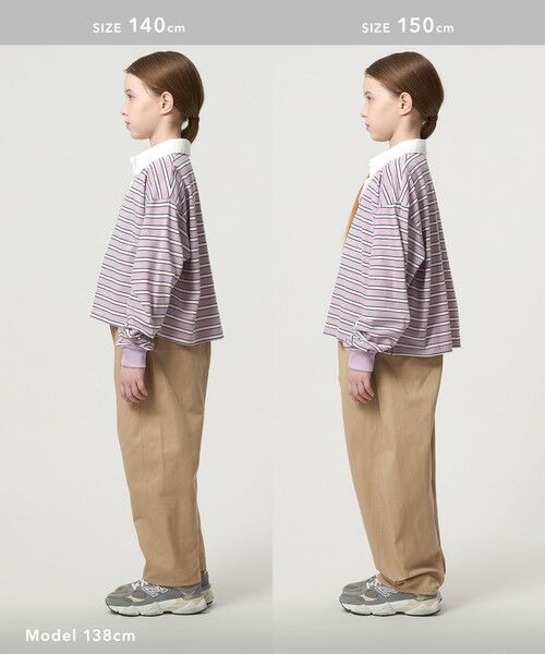 green label relaxing / グリーンレーベル リラクシング カットソー | ラガーシャツ（ボーダー） / キッズ  120cm-160cm | 詳細7