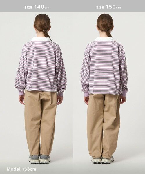 green label relaxing / グリーンレーベル リラクシング カットソー | ラガーシャツ（ボーダー） / キッズ  120cm-160cm | 詳細8