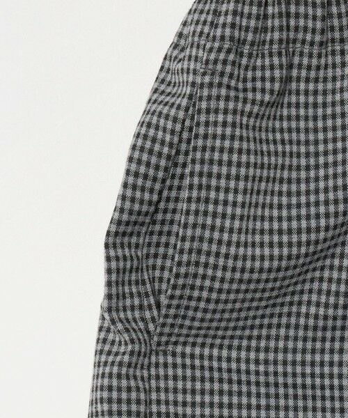 green label relaxing / グリーンレーベル リラクシング ショート・ハーフ・半端丈パンツ | チェック スカパン（ブラック）/ キッズ  120cm-160cm | 詳細11