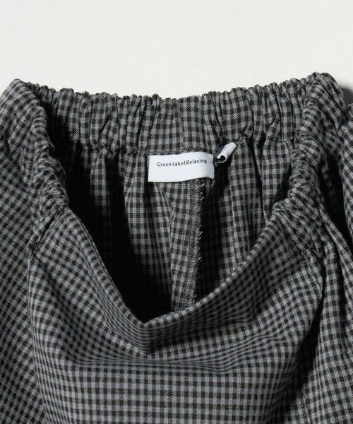 green label relaxing / グリーンレーベル リラクシング ショート・ハーフ・半端丈パンツ | チェック スカパン（ブラック）/ キッズ  120cm-160cm | 詳細12