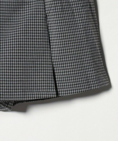 green label relaxing / グリーンレーベル リラクシング ショート・ハーフ・半端丈パンツ | チェック スカパン（ブラック）/ キッズ  120cm-160cm | 詳細13