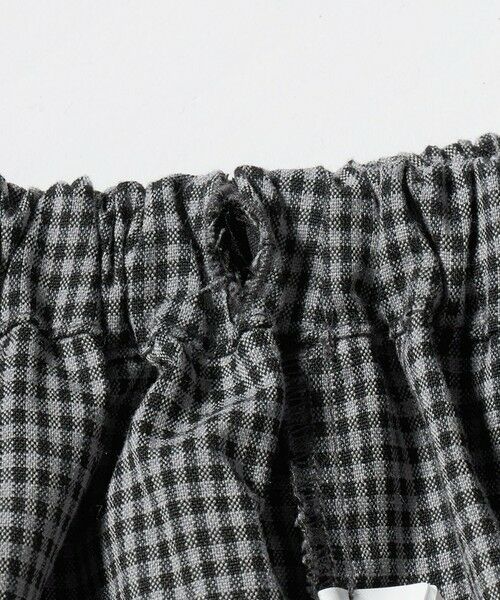 green label relaxing / グリーンレーベル リラクシング ショート・ハーフ・半端丈パンツ | チェック スカパン（ブラック）/ キッズ  120cm-160cm | 詳細14