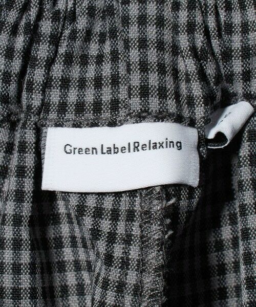 green label relaxing / グリーンレーベル リラクシング ショート・ハーフ・半端丈パンツ | チェック スカパン（ブラック）/ キッズ  120cm-160cm | 詳細16