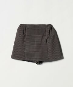 green label relaxing / グリーンレーベル リラクシング ショート・ハーフ・半端丈パンツ | チェック スカパン（ダークブラウン） / キッズ  120cm-160cm