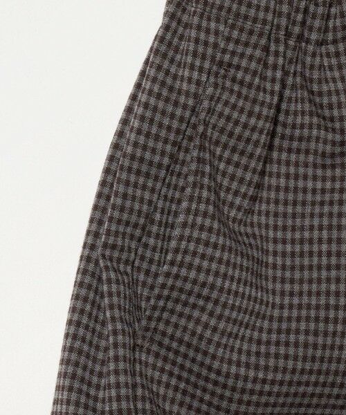 green label relaxing / グリーンレーベル リラクシング ショート・ハーフ・半端丈パンツ | チェック スカパン（ダークブラウン） / キッズ  120cm-160cm | 詳細10
