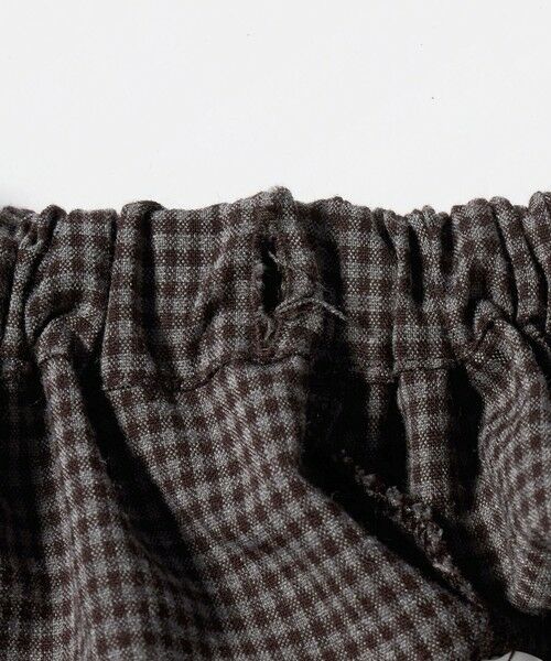 green label relaxing / グリーンレーベル リラクシング ショート・ハーフ・半端丈パンツ | チェック スカパン（ダークブラウン） / キッズ  120cm-160cm | 詳細13