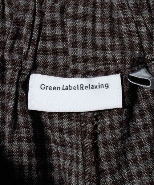 green label relaxing / グリーンレーベル リラクシング ショート・ハーフ・半端丈パンツ | チェック スカパン（ダークブラウン） / キッズ  120cm-160cm | 詳細15
