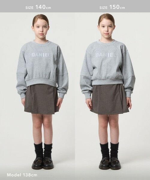 green label relaxing / グリーンレーベル リラクシング ショート・ハーフ・半端丈パンツ | チェック スカパン（ダークブラウン） / キッズ  120cm-160cm | 詳細5