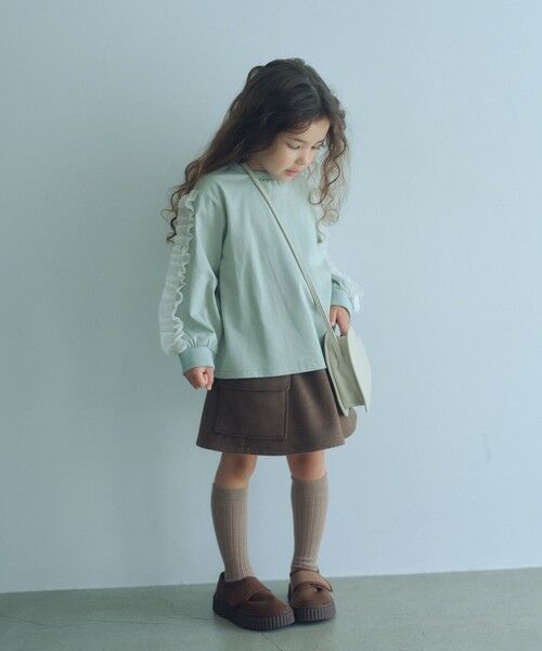 green label relaxing / グリーンレーベル リラクシング ミニ・ひざ丈スカート | カーゴ スカート / キッズ 100cm-160cm | 詳細6