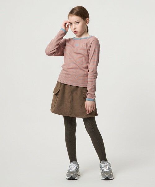 green label relaxing / グリーンレーベル リラクシング ミニ・ひざ丈スカート | カーゴ スカート / キッズ 100cm-160cm | 詳細8