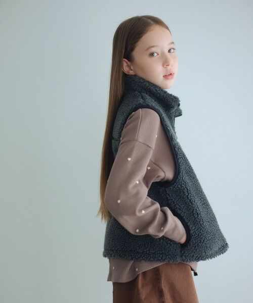 green label relaxing / グリーンレーベル リラクシング ベスト | 【スタメンシリーズ】ボアベスト / キッズ 100cm-160cm | 詳細7