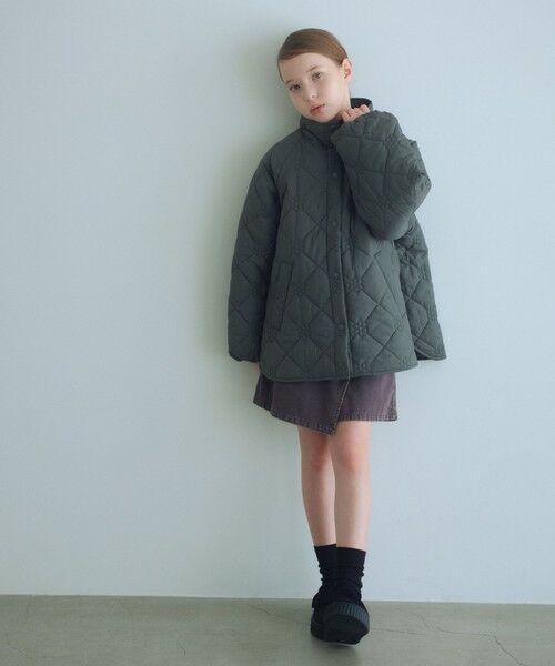 green label relaxing / グリーンレーベル リラクシング その他アウター | 【スタメンシリーズ】フラワーキルト ブルゾン/ キッズ 100cm-160cm | 詳細2