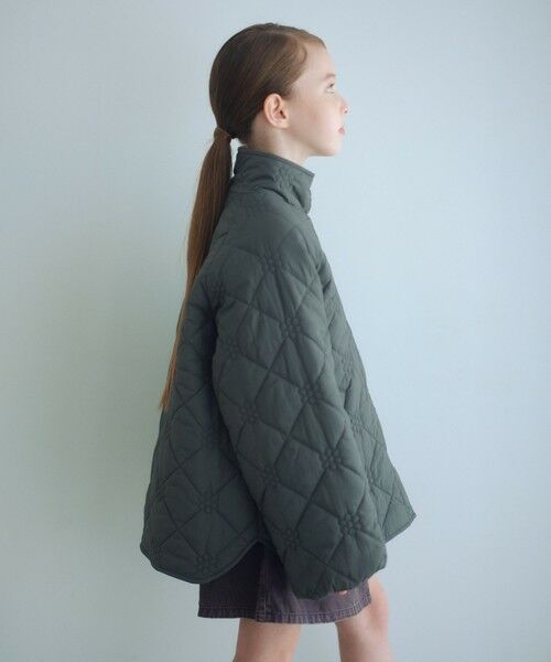 green label relaxing/グリーンレーベル リラクシング 【スタメンシリーズ】フラワーキルト ブルゾン/ キッズ 100cm-160cm DK. GRAY 130cm green label relaxing/グリーンレーベル リラクシング 【スタメンシリーズ】フラワーキルト ブルゾン/ キッズ 100cm-160cm DK. GRAY 130cm