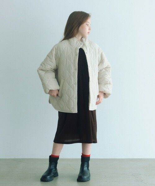 green label relaxing / グリーンレーベル リラクシング その他アウター | 【スタメンシリーズ】フラワーキルト ブルゾン/ キッズ 100cm-160cm | 詳細7