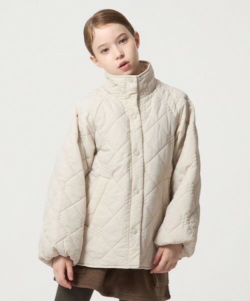 green label relaxing / グリーンレーベル リラクシング その他アウター | 【スタメンシリーズ】フラワーキルト ブルゾン/ キッズ 100cm-160cm | 詳細8