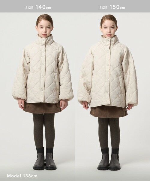 green label relaxing / グリーンレーベル リラクシング その他アウター | 【スタメンシリーズ】フラワーキルト ブルゾン/ キッズ 100cm-160cm | 詳細10