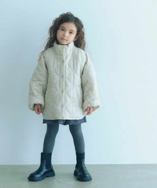 green label relaxing / グリーンレーベル リラクシング その他アウター | 【スタメンシリーズ】フラワーキルト ブルゾン/ キッズ 100cm-160cm | 詳細5