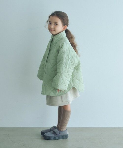 green label relaxing / グリーンレーベル リラクシング その他アウター | 【スタメンシリーズ】フラワーキルト ブルゾン/ キッズ 100cm-160cm | 詳細30
