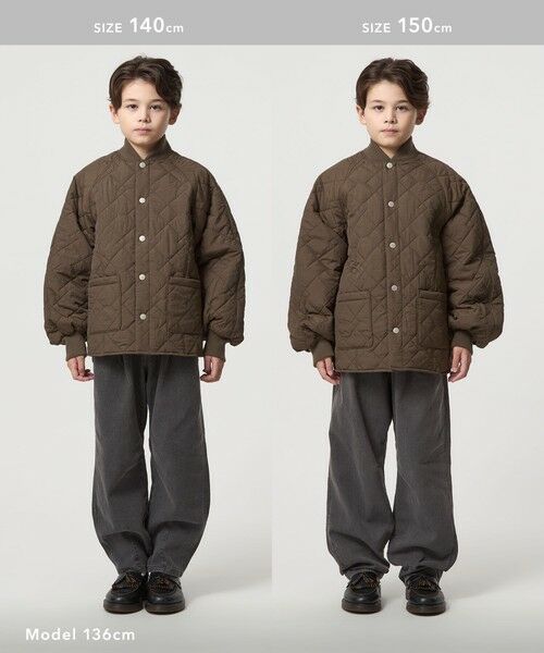 green label relaxing / グリーンレーベル リラクシング その他アウター | 【スタメンシリーズ】ダイヤキルト ブルゾン/ キッズ 100cm-160cm | 詳細19