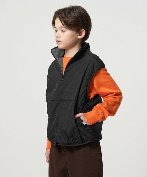 green label relaxing / グリーンレーベル リラクシング ベスト | 【スタメンシリーズ】フリース リバーベスト / キッズ 撥水 100cm-160cm | 詳細2