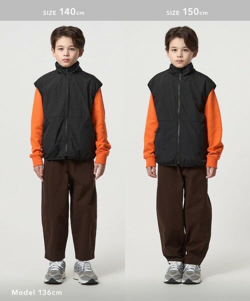 green label relaxing / グリーンレーベル リラクシング ベスト | 【スタメンシリーズ】フリース リバーベスト / キッズ 撥水 100cm-160cm | 詳細4