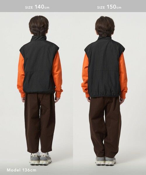 green label relaxing / グリーンレーベル リラクシング ベスト | 【スタメンシリーズ】フリース リバーベスト / キッズ 撥水 100cm-160cm | 詳細6