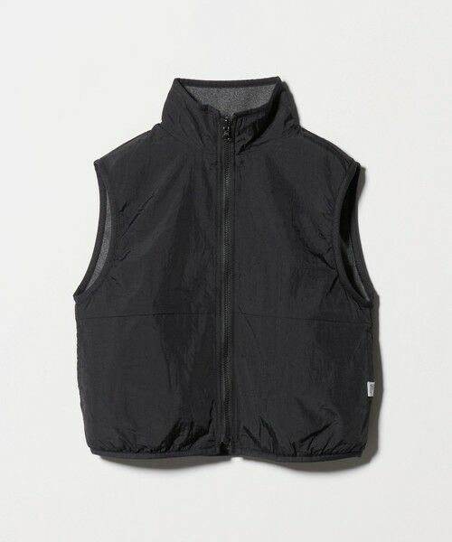 green label relaxing/グリーンレーベル リラクシング 【スタメンシリーズ】フリース リバーベスト / キッズ 撥水 100cm-160cm BLACK 140cm