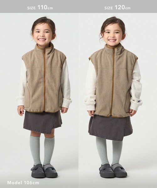 green label relaxing / グリーンレーベル リラクシング ベスト | 【スタメンシリーズ】フリース リバーベスト / キッズ 撥水 100cm-160cm | 詳細15