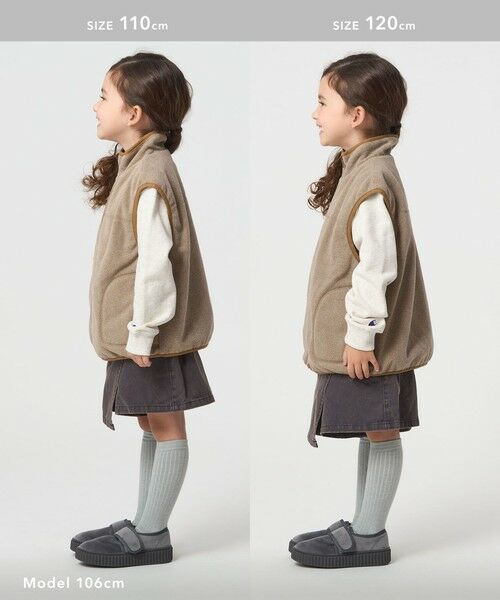 green label relaxing / グリーンレーベル リラクシング ベスト | 【スタメンシリーズ】フリース リバーベスト / キッズ 撥水 100cm-160cm | 詳細16