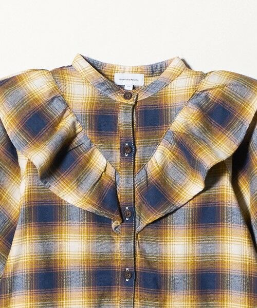 green label relaxing / グリーンレーベル リラクシング ロング・マキシ丈ワンピース | オンブレチェック ワンピース / キッズ 100cm-160cm | 詳細9