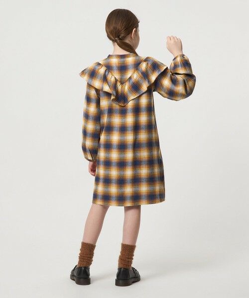 green label relaxing / グリーンレーベル リラクシング ロング・マキシ丈ワンピース | オンブレチェック ワンピース / キッズ 100cm-160cm | 詳細3