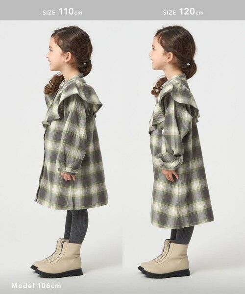 green label relaxing / グリーンレーベル リラクシング ロング・マキシ丈ワンピース | オンブレチェック ワンピース / キッズ 100cm-160cm | 詳細19
