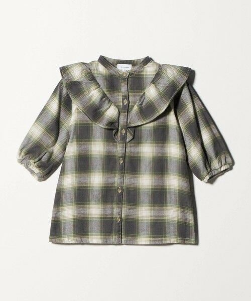 green label relaxing / グリーンレーベル リラクシング ロング・マキシ丈ワンピース | オンブレチェック ワンピース / キッズ 100cm-160cm | 詳細21