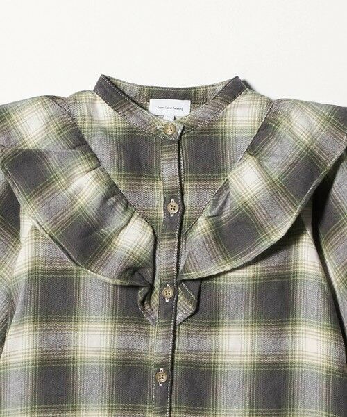 green label relaxing / グリーンレーベル リラクシング ロング・マキシ丈ワンピース | オンブレチェック ワンピース / キッズ 100cm-160cm | 詳細23