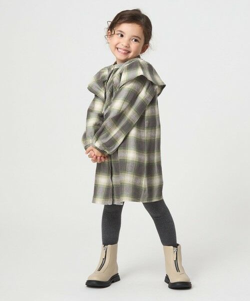 green label relaxing / グリーンレーベル リラクシング ロング・マキシ丈ワンピース | オンブレチェック ワンピース / キッズ 100cm-160cm | 詳細17