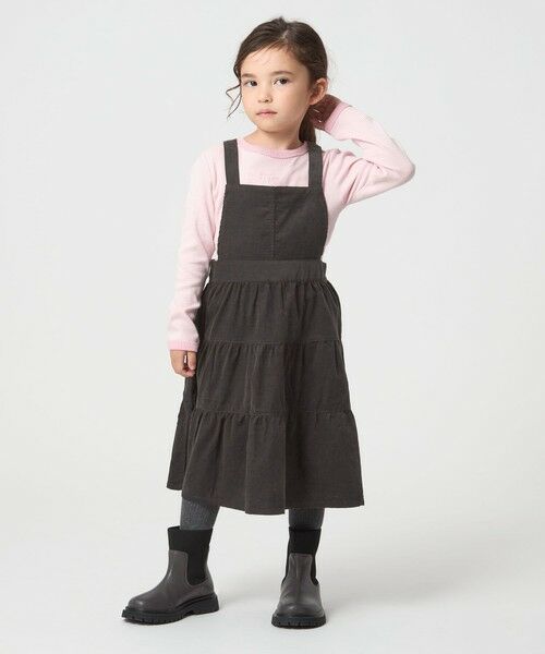 green label relaxing / グリーンレーベル リラクシング ロング・マキシ丈ワンピース | コーデュロイ ジャンパースカート / キッズ 100cm-160cm | 詳細2