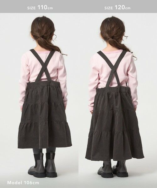 green label relaxing / グリーンレーベル リラクシング ロング・マキシ丈ワンピース | コーデュロイ ジャンパースカート / キッズ 100cm-160cm | 詳細5