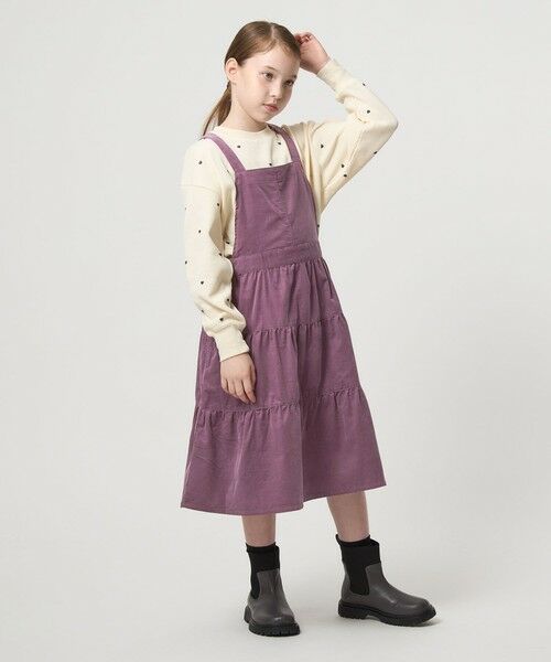 green label relaxing / グリーンレーベル リラクシング ロング・マキシ丈ワンピース | コーデュロイ ジャンパースカート / キッズ 100cm-160cm | 詳細10