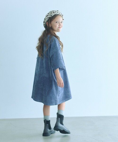 green label relaxing / グリーンレーベル リラクシング ロング・マキシ丈ワンピース | ビッグポケット ボックス ワンピース / キッズ 120cm-160cm | 詳細14