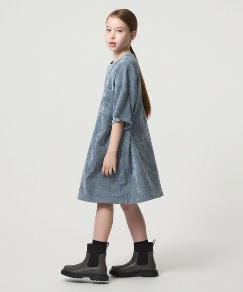 green label relaxing / グリーンレーベル リラクシング ロング・マキシ丈ワンピース | ビッグポケット ボックス ワンピース / キッズ 120cm-160cm | 詳細16