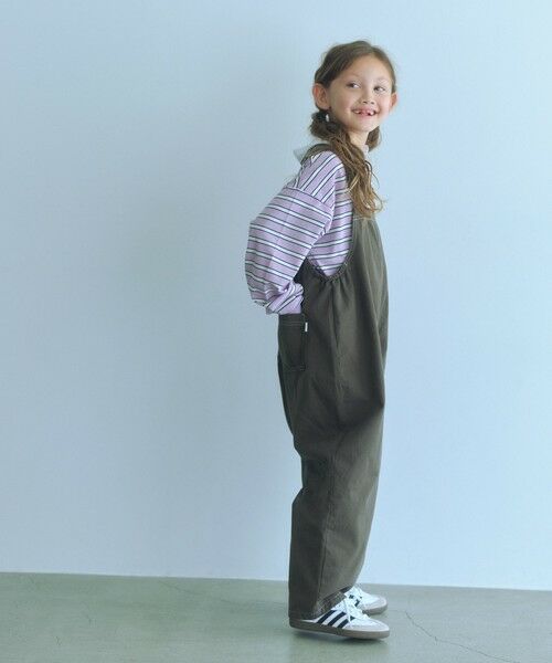 green label relaxing / グリーンレーベル リラクシング ドレス | バレル サロペット / キッズ  120cm-160cm | 詳細1
