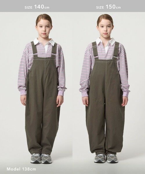 green label relaxing / グリーンレーベル リラクシング ドレス | バレル サロペット / キッズ  120cm-160cm | 詳細7