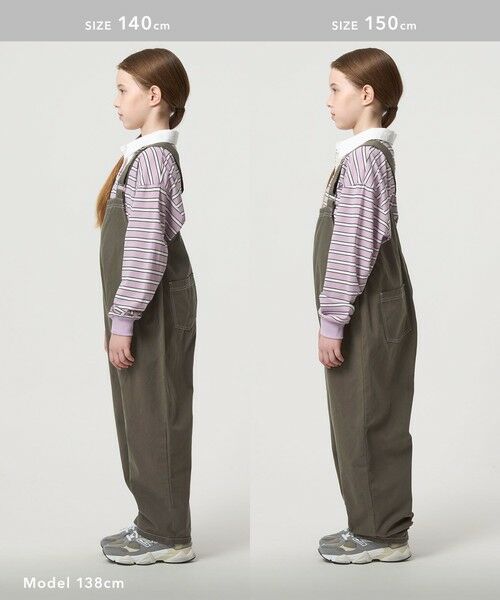 green label relaxing / グリーンレーベル リラクシング ドレス | バレル サロペット / キッズ  120cm-160cm | 詳細8