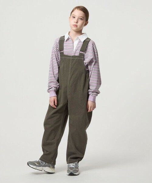 green label relaxing / グリーンレーベル リラクシング ドレス | バレル サロペット / キッズ  120cm-160cm | 詳細5