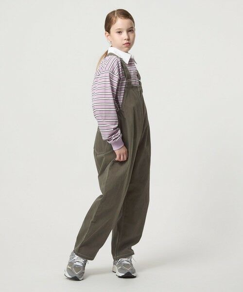 green label relaxing / グリーンレーベル リラクシング ドレス | バレル サロペット / キッズ  120cm-160cm | 詳細6