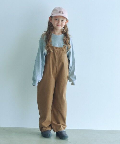 green label relaxing / グリーンレーベル リラクシング ドレス | バレル サロペット / キッズ  120cm-160cm | 詳細15