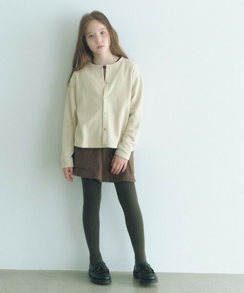 green label relaxing / グリーンレーベル リラクシング カーディガン・ボレロ | ウラケ カーディガン / キッズ 100cm-160cm | 詳細5